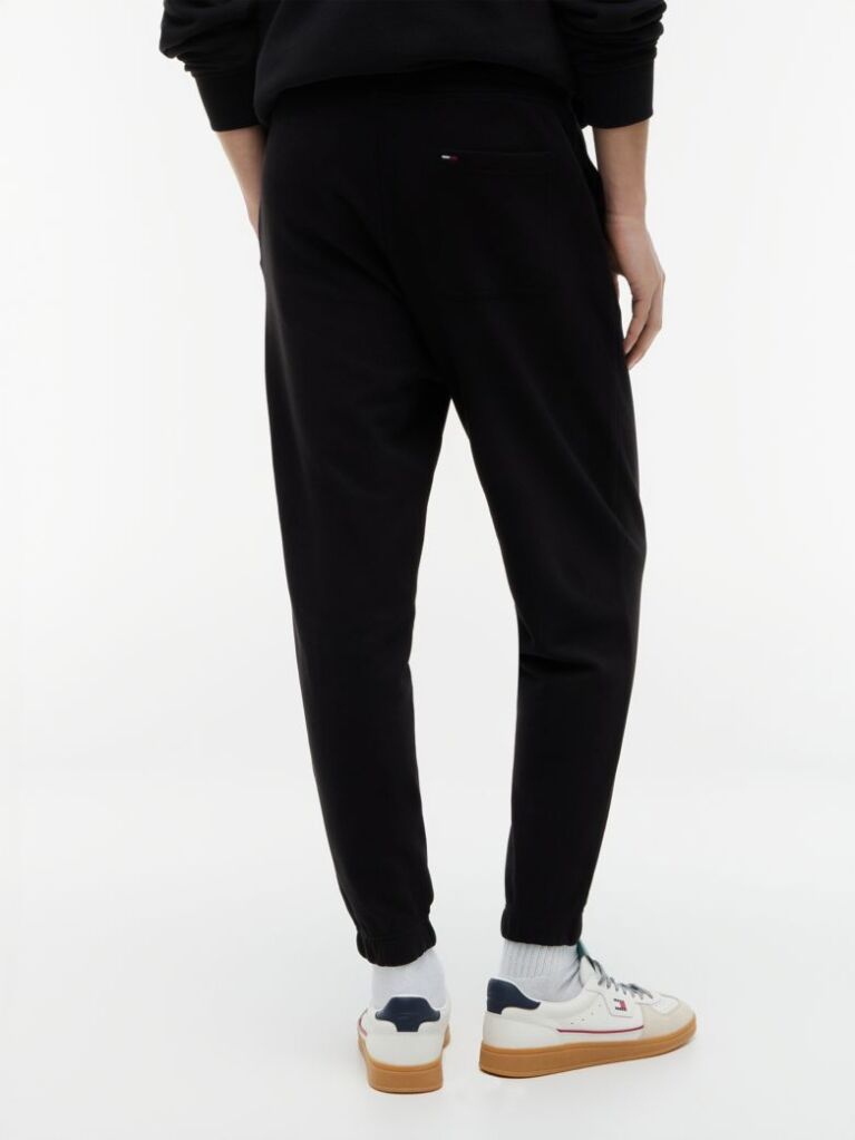 Black Signature Logo Cuffed Joggers  Men