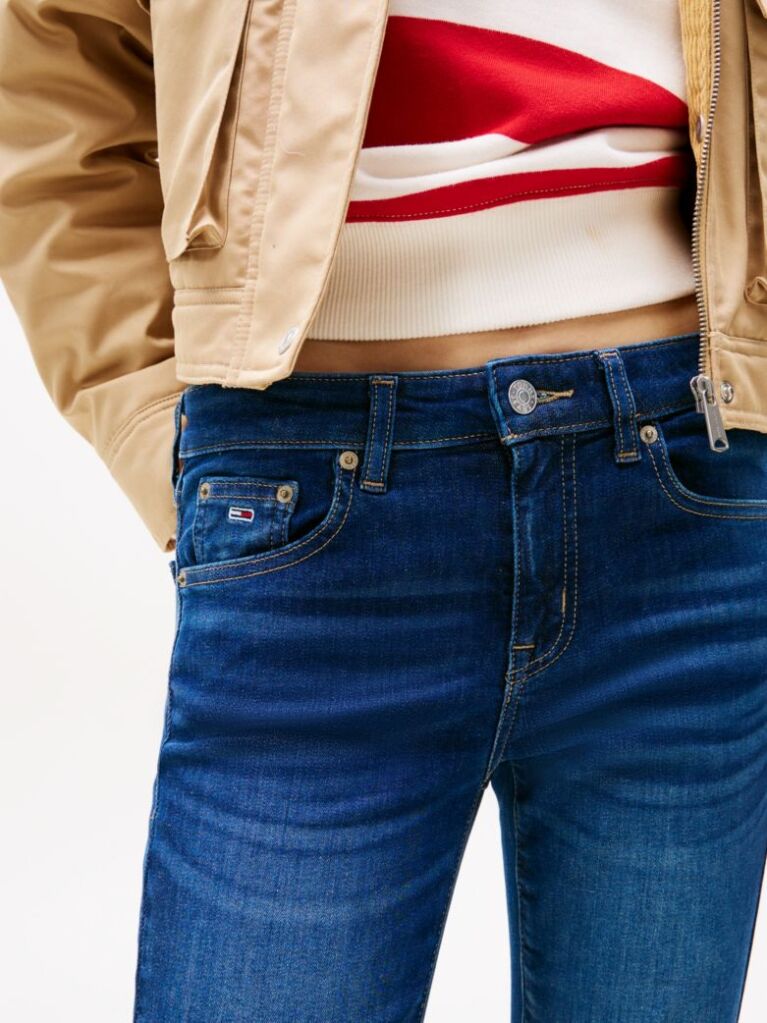 Denim Sophie Low Rise Skinny Faded Jeans  Women