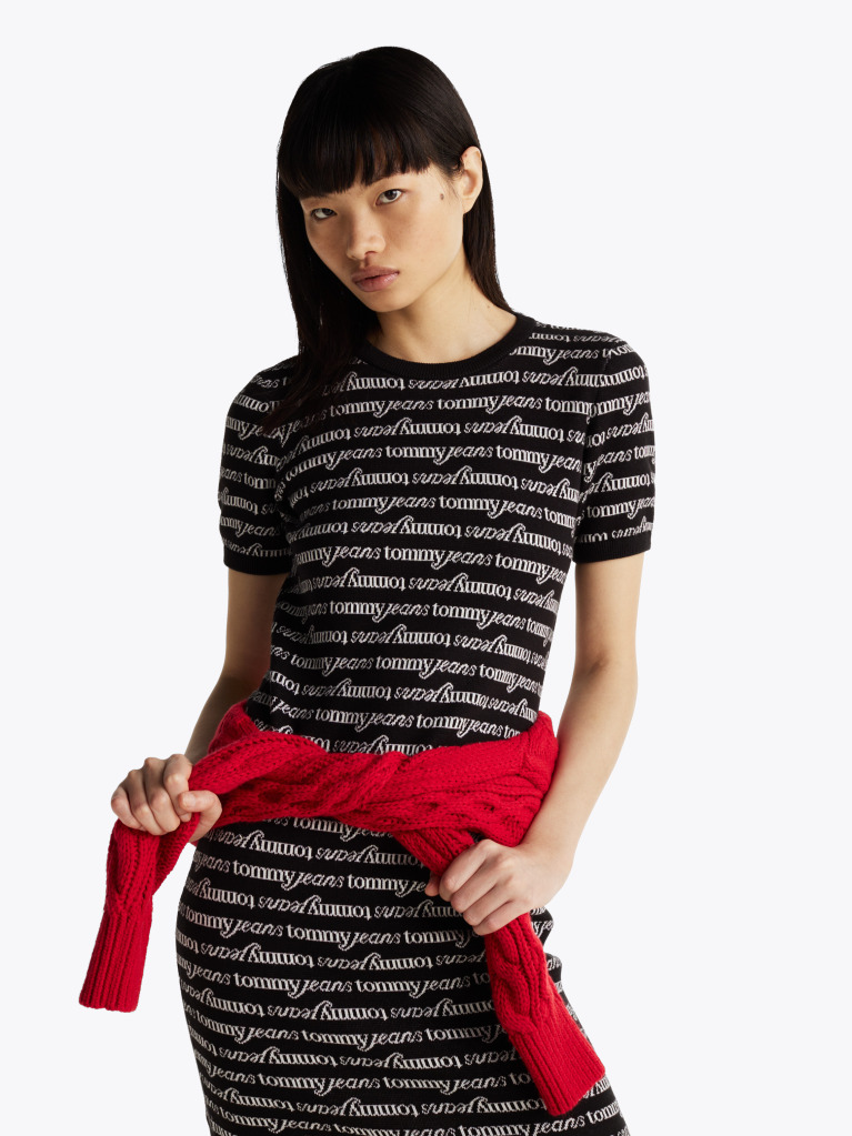 Multi Print Mini Jumper Dress  Women