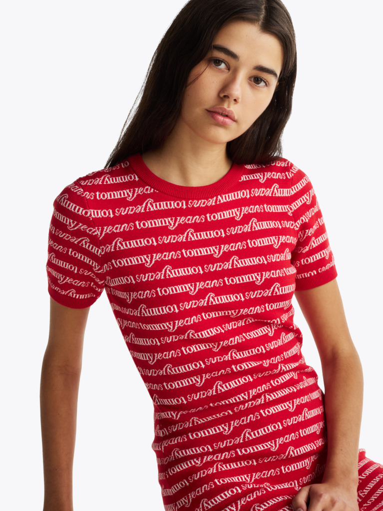 Multi Print Mini Jumper Dress  Women