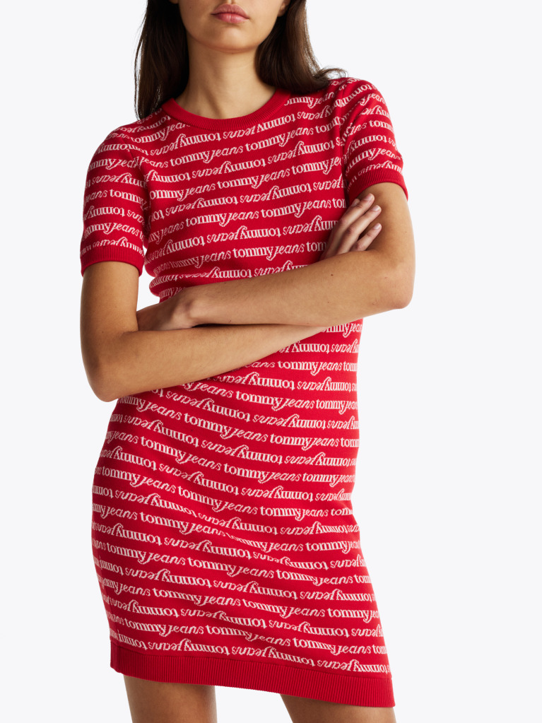 Multi Print Mini Jumper Dress  Women