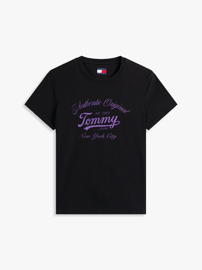 Black Regular Essential Logo Tee  Women