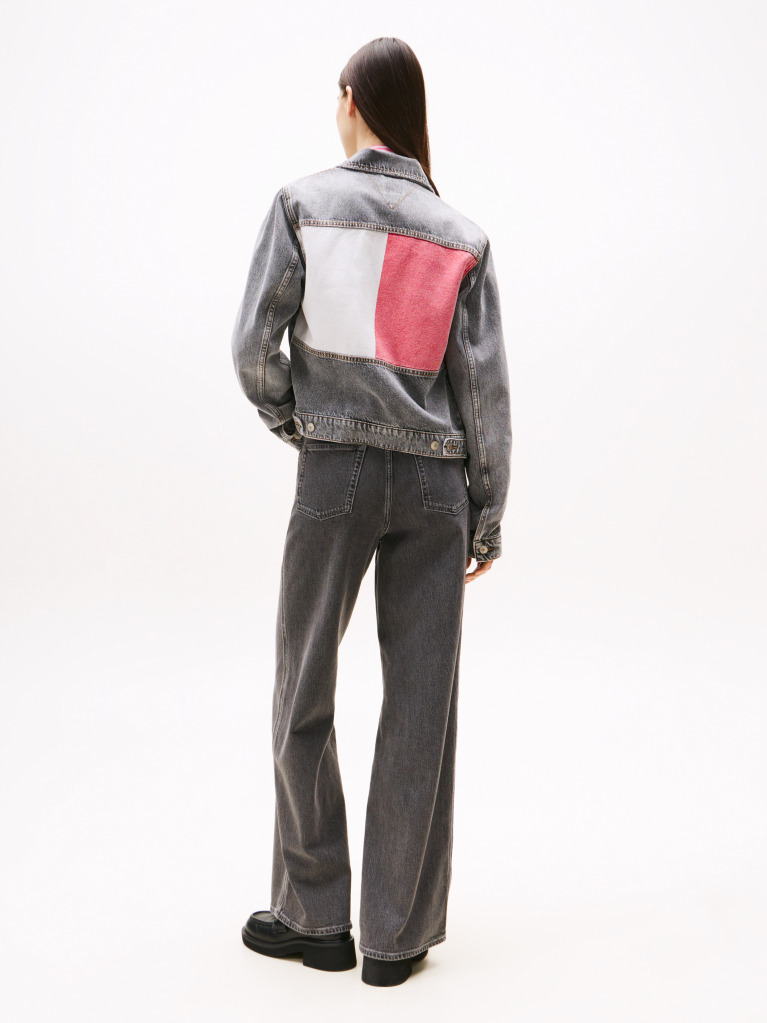 Denim Denim Trucker Τζάκετ Με Colour-Block Λογότυπο  Γυναίκες