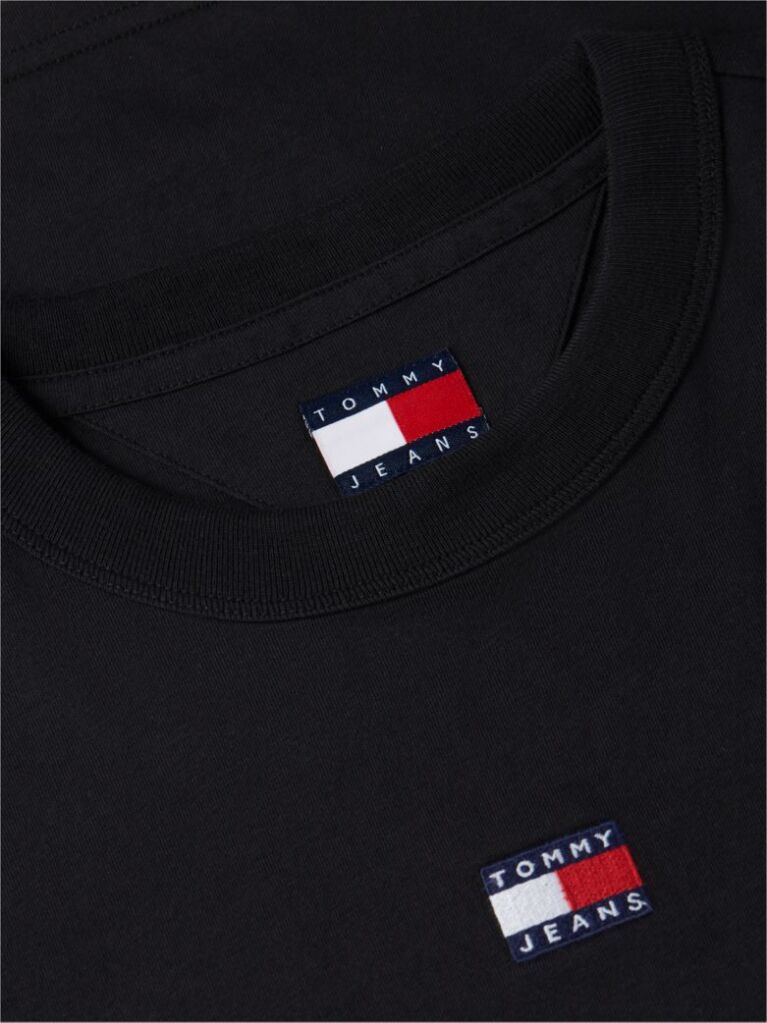 Black Boxy Badge Tee  Women