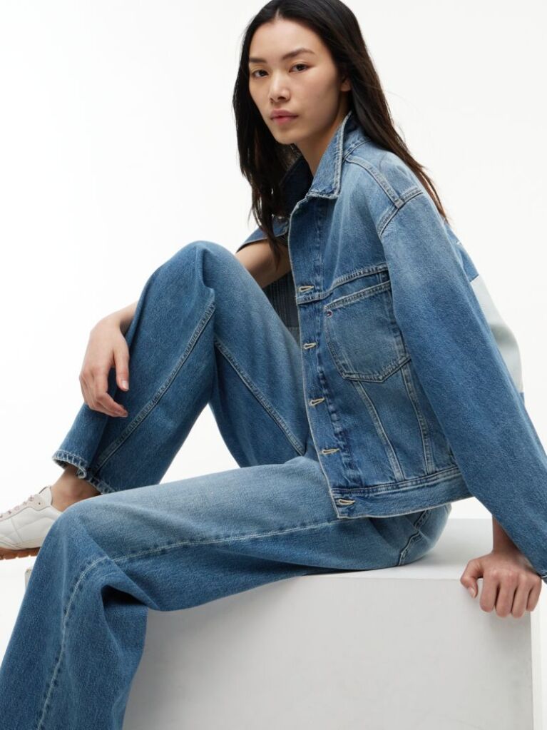 Denim Claire Ψηλόμεσο Τζιν Σε Φαρδιά Γραμμή  Γυναίκες