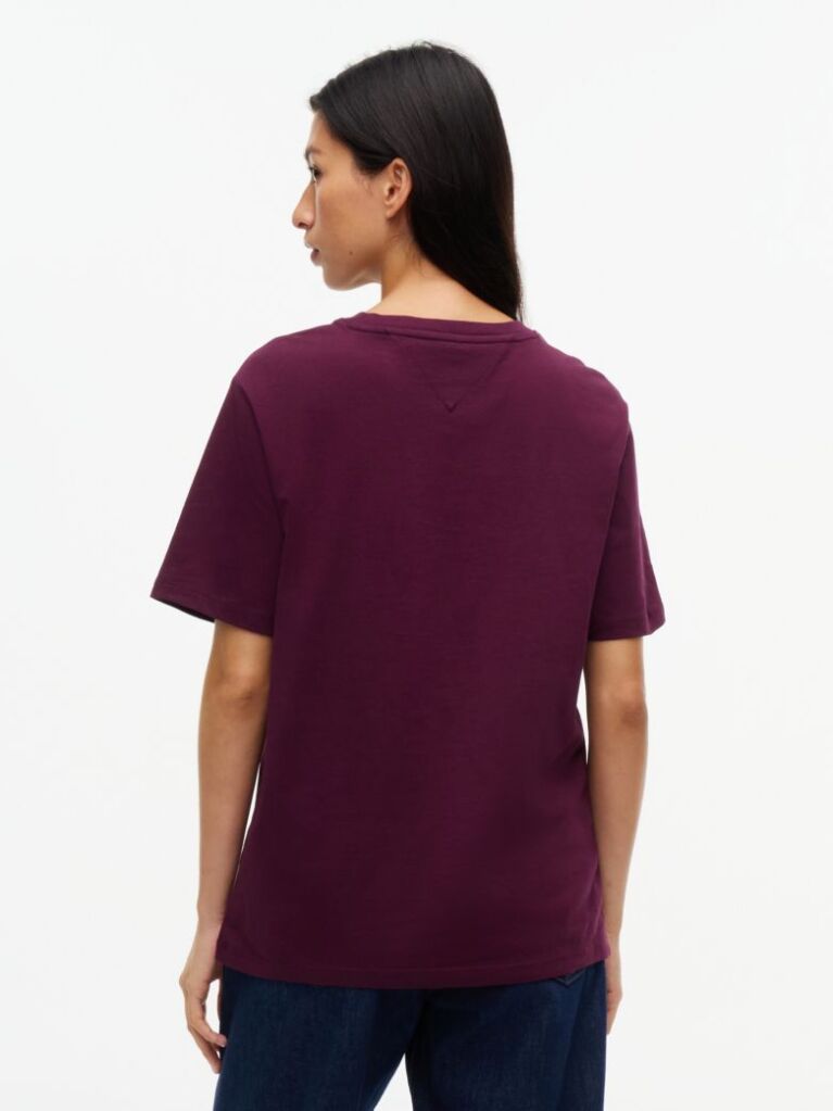 Μωβ T-Shirt Από Jersey Σε Άνετη Γραμμή Με Λογότυπο  Γυναίκες