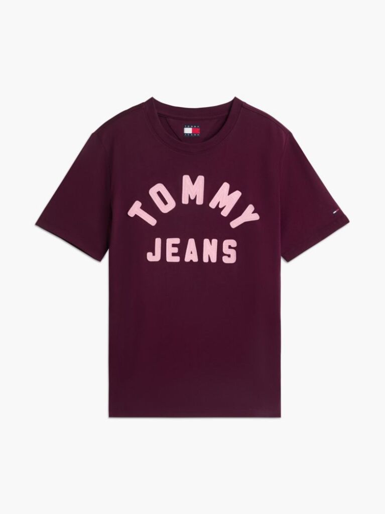 Μωβ T-Shirt Από Jersey Σε Άνετη Γραμμή Με Λογότυπο  Γυναίκες