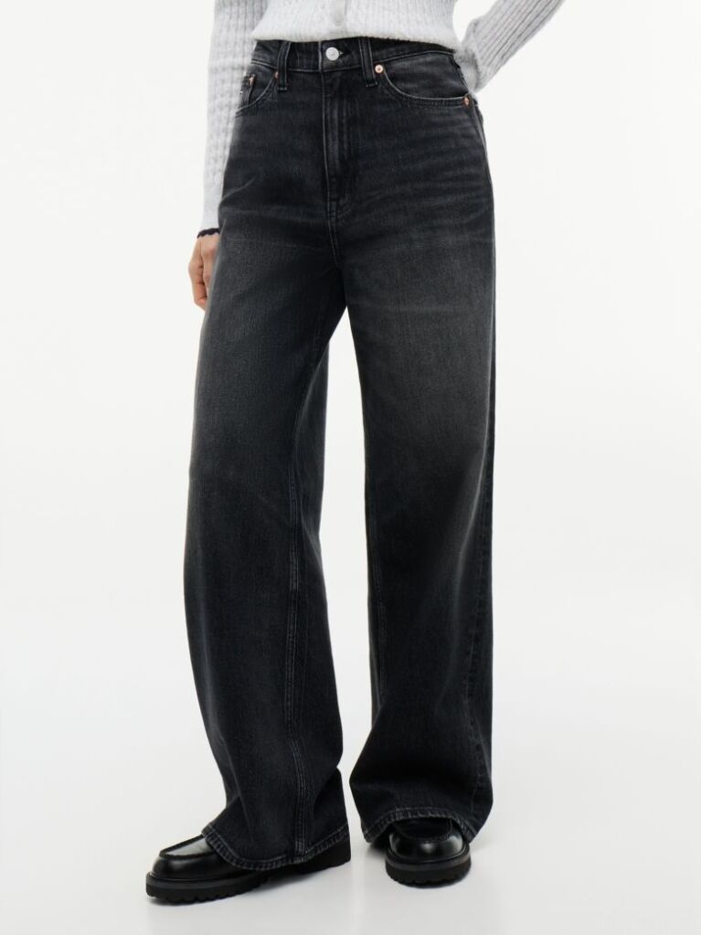 Denim Claire Ψηλόμεσο Wide Μαύρο Τζιν  Γυναίκες