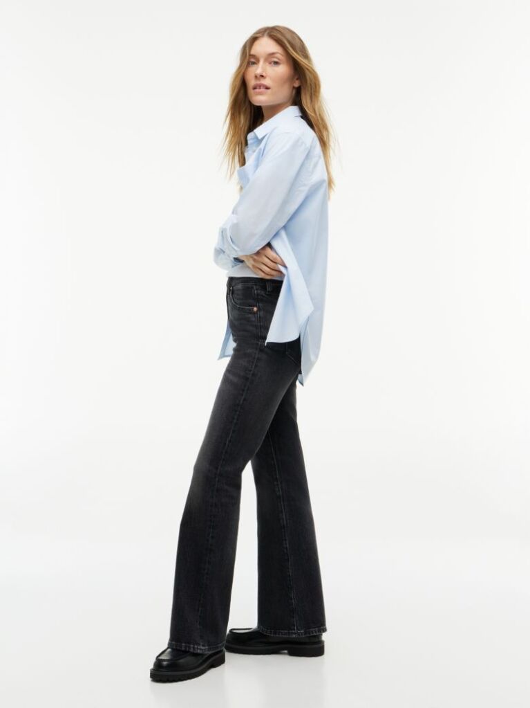Denim Sylvia High Rise Bootcut Black Jeans  Women