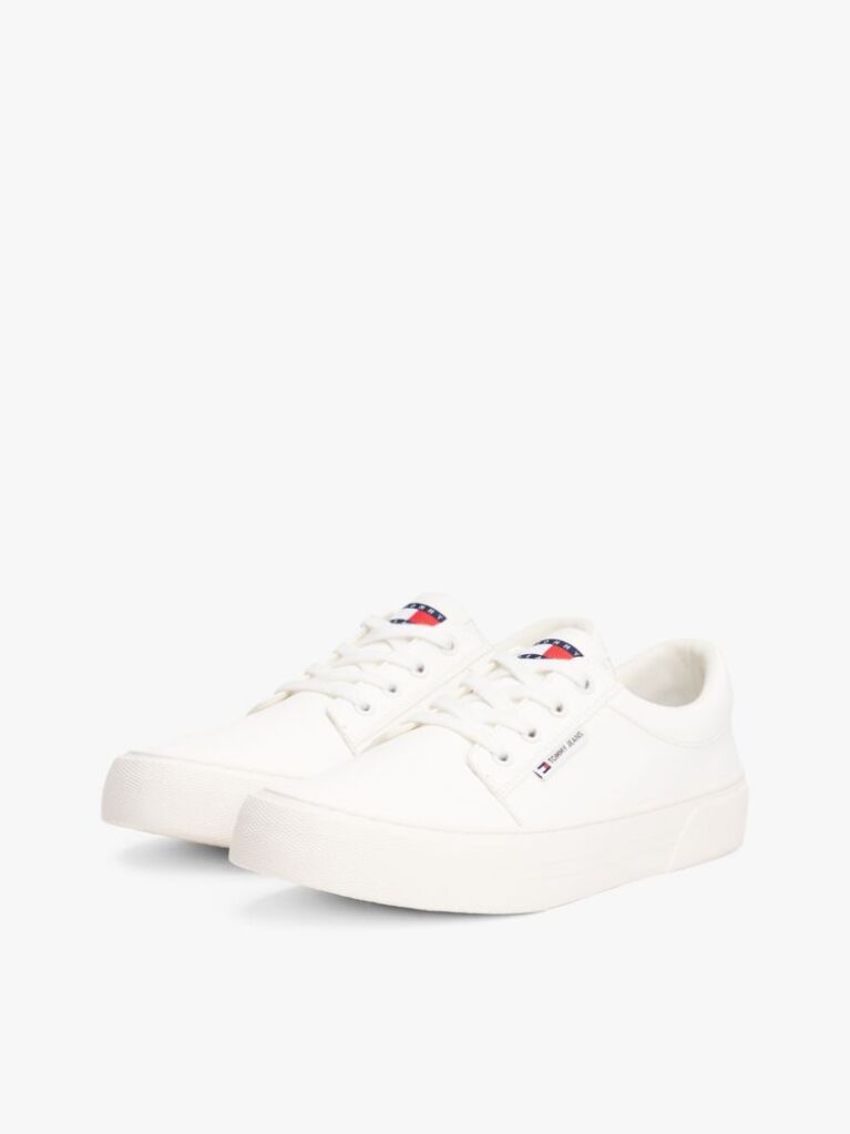 Άσπρο Essential Sneakers Με Σόλα Flatform  Άνδρες