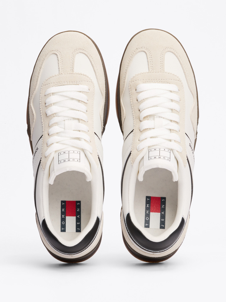 Μαύρο The Greenwich Δερμάτινα Sneakers Με Colour-Pop Λεπτομέρειες  Άνδρες