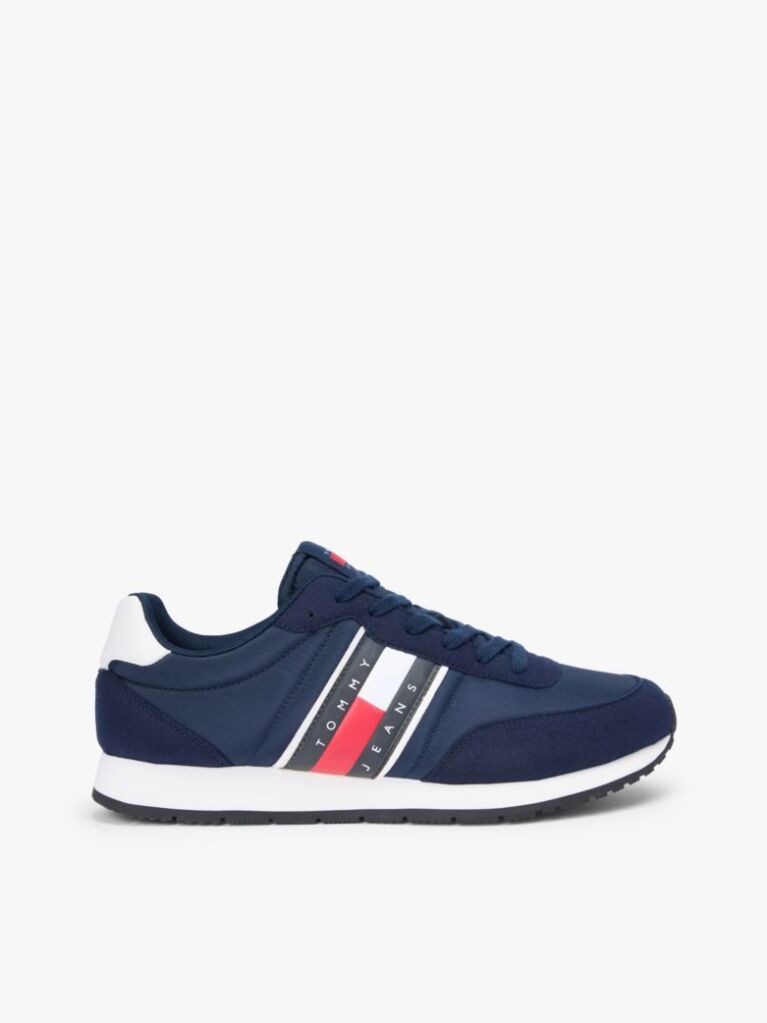 Μπλε Sneakers Με Μίξη Υφών Και Πίσω Αντίθεση  Άνδρες