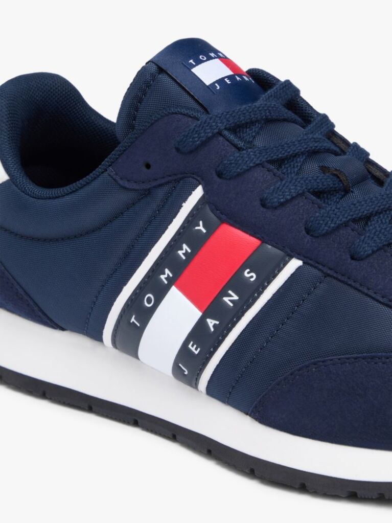 Μπλε Sneakers Με Μίξη Υφών Και Πίσω Αντίθεση  Άνδρες