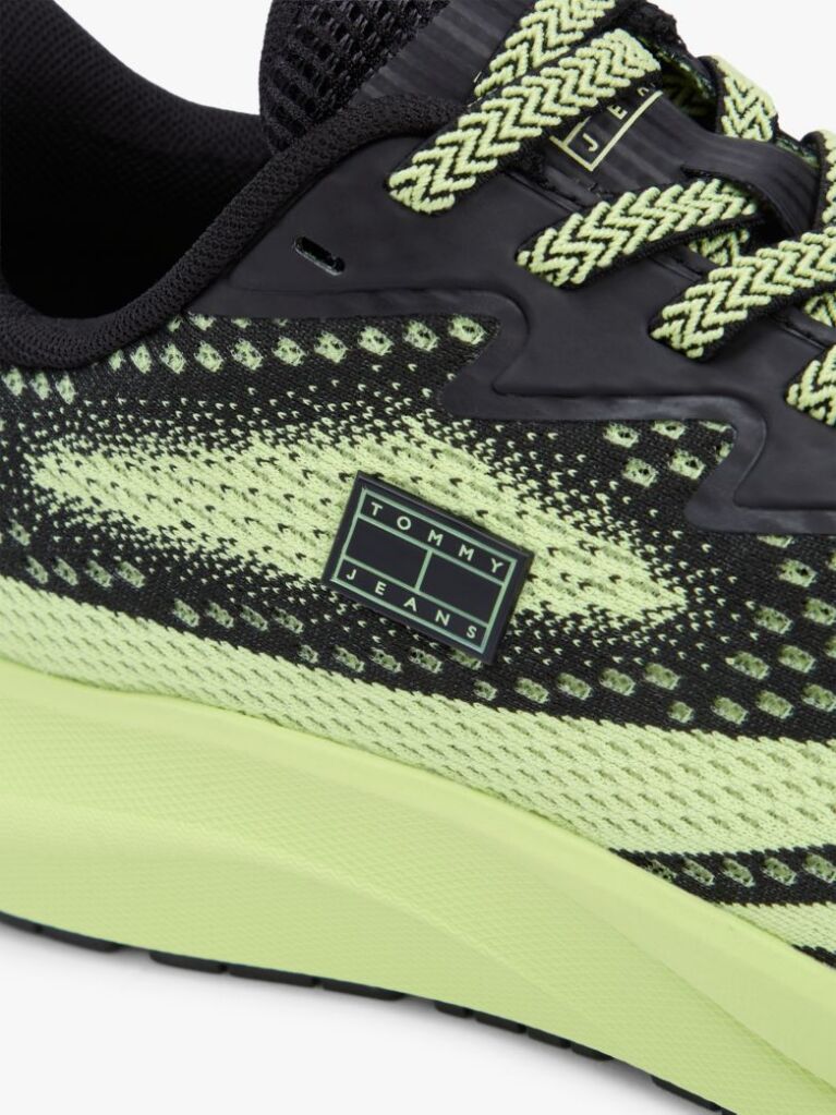 Multi Jacquard Knit Logo Trainers  Men