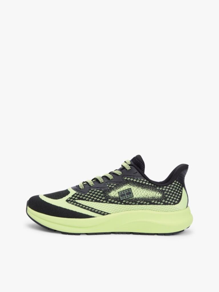 Multi Jacquard Knit Logo Trainers  Men