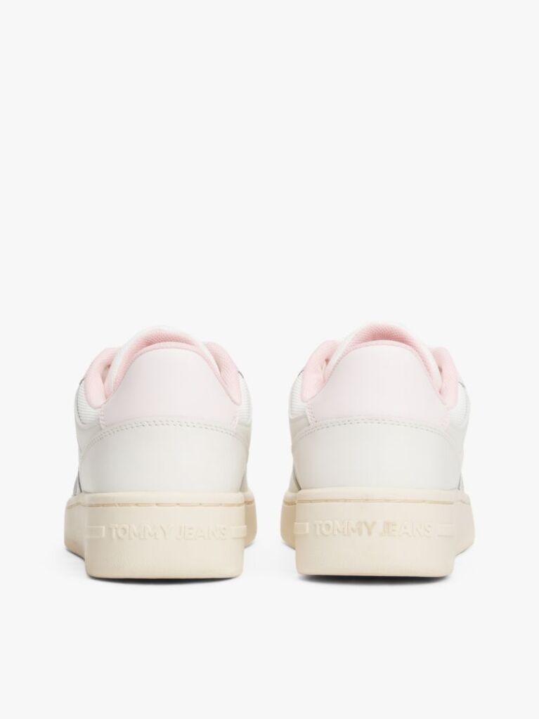 Pink Retro Essential Leather Fine-Cleat Basketball Trainers  Women