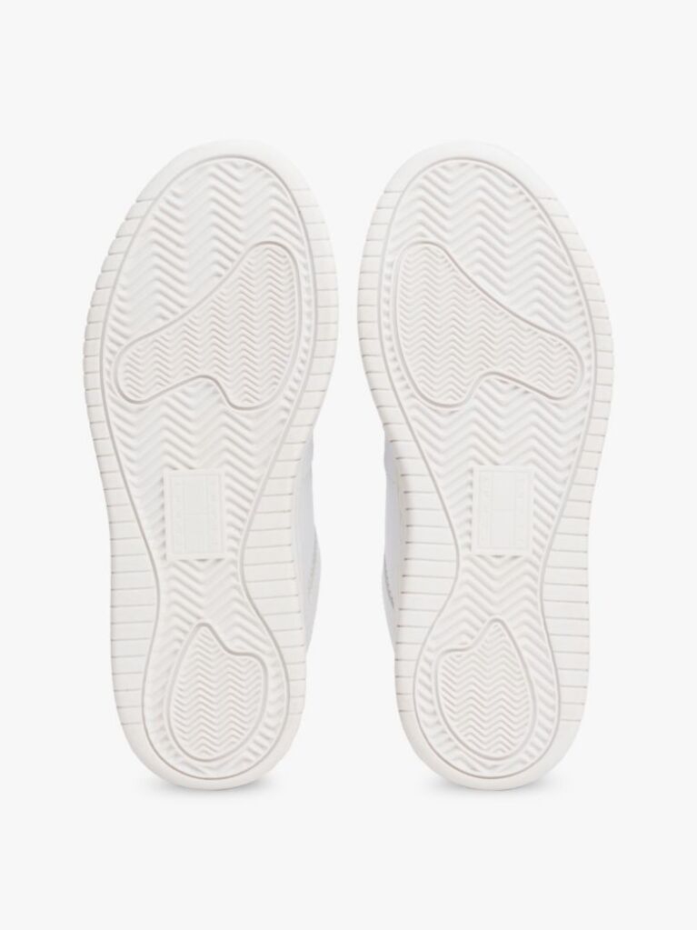 Άσπρο Essential Ρετρό Δερμάτινα Sneakers Με Σόλα Flatform  Γυναίκες
