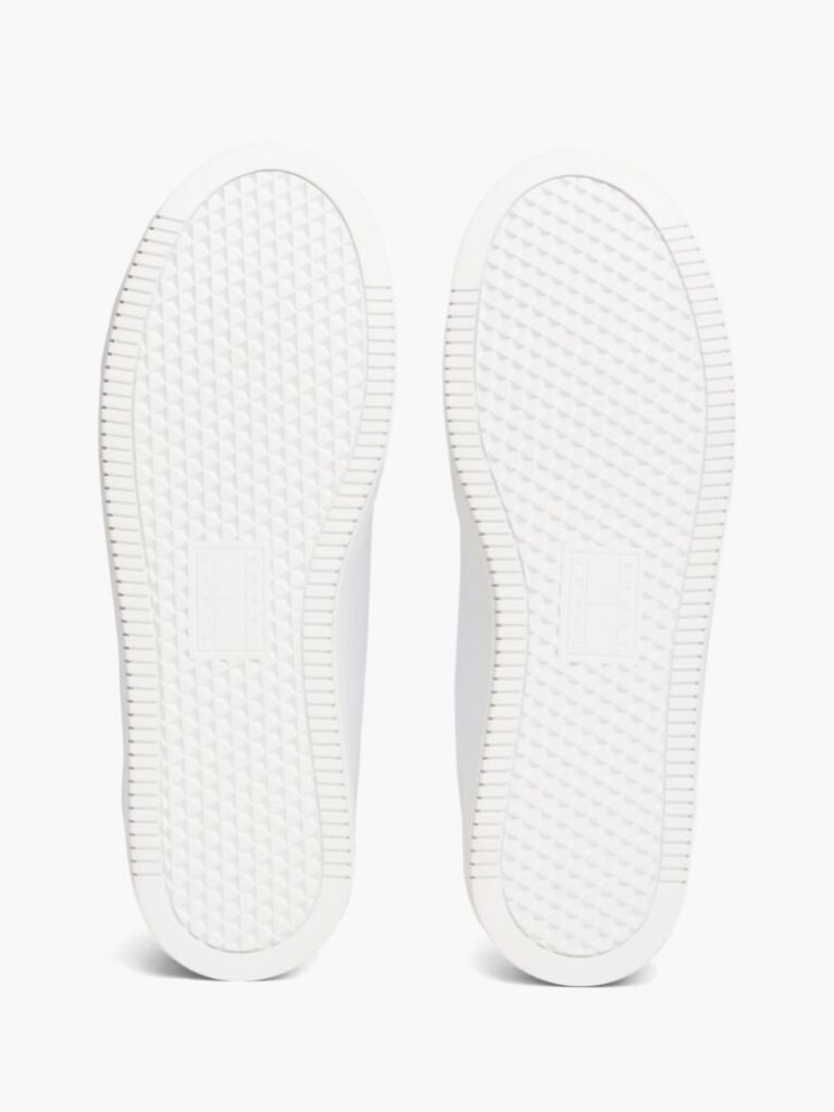 Άσπρο Sneakers Platforms Με Δέρμα Και Λογότυπο  Γυναίκες