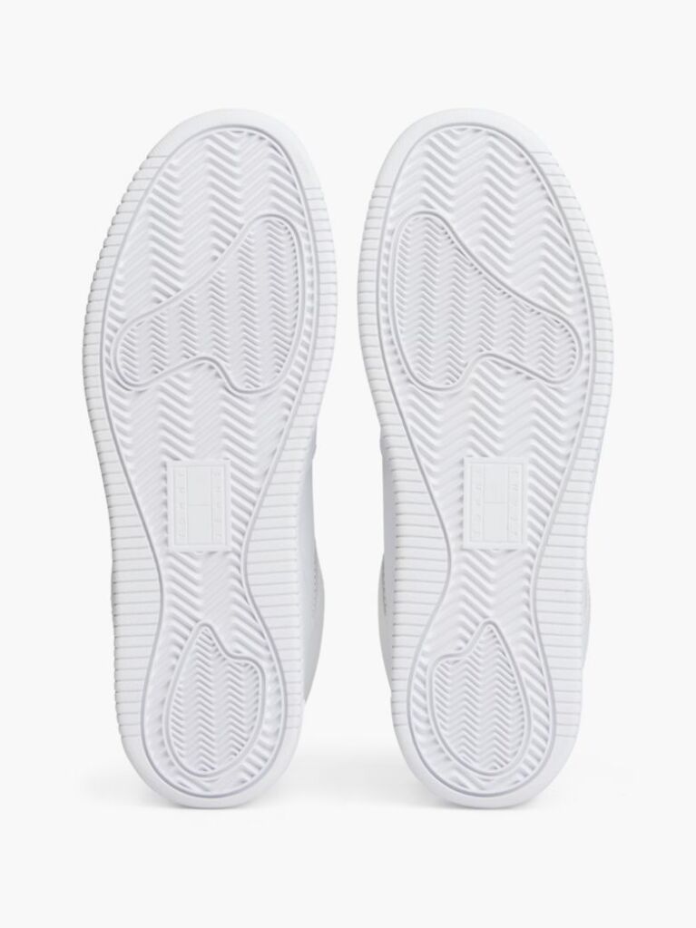 Άσπρο Sneakers Retro Basketball Με Λογότυπο Και Δέρμα  Γυναίκες