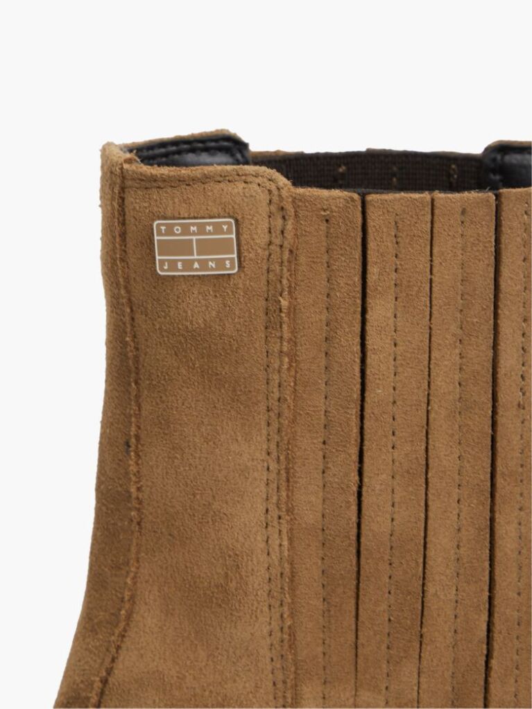Khaki Suede Tonal Plaque Western Boots  Women