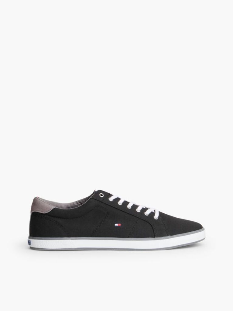 Μαύρο Δετά Sneakers Από Καμβά  Άνδρες