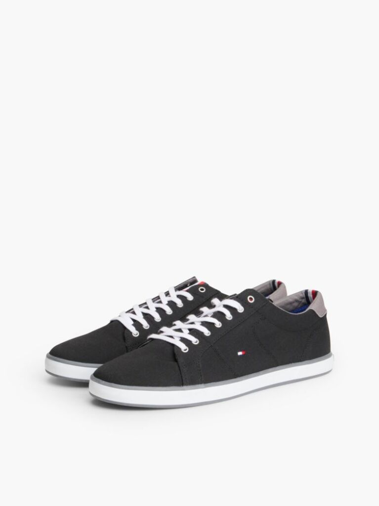 Μαύρο Δετά Sneakers Από Καμβά  Άνδρες