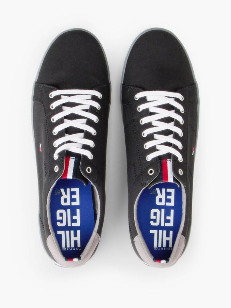 Μαύρο Δετά Sneakers Από Καμβά  Άνδρες