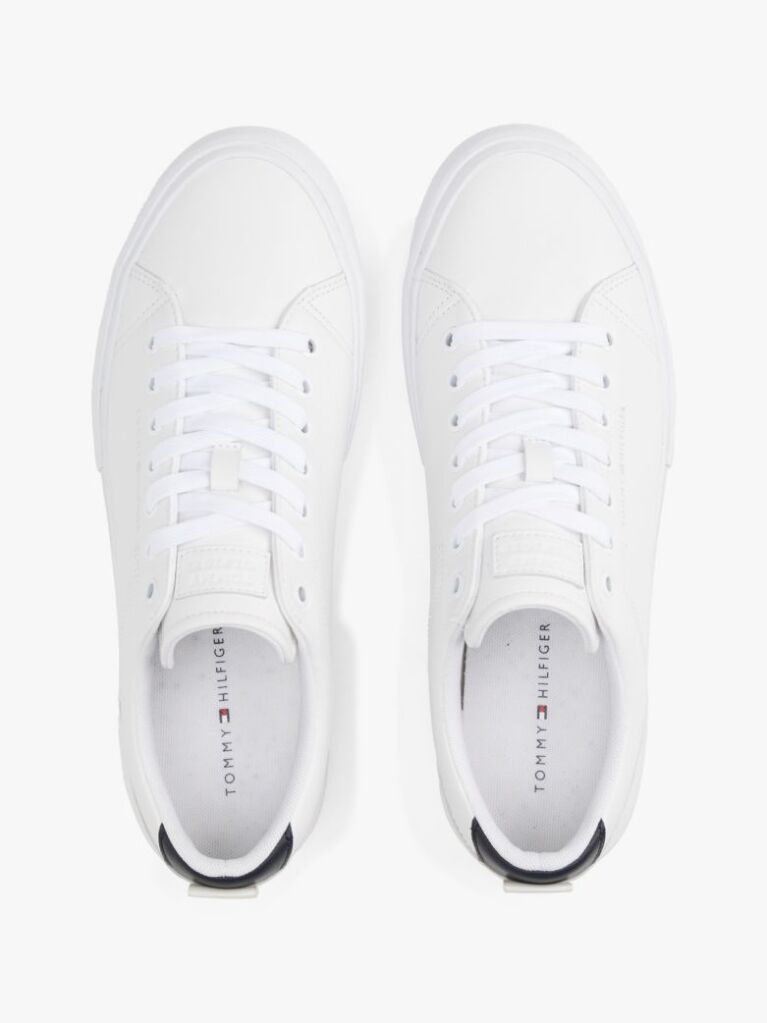 Multi Leather Logo Lace-Up Trainers  Men