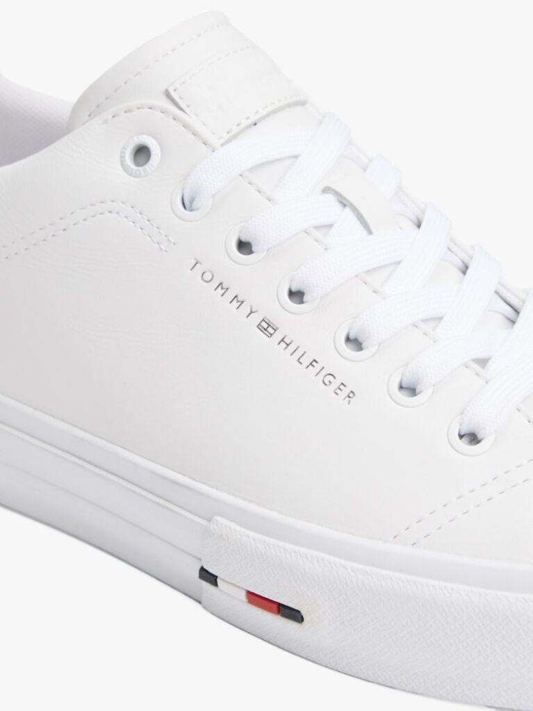 Multi Leather Logo Lace-Up Trainers  Men
