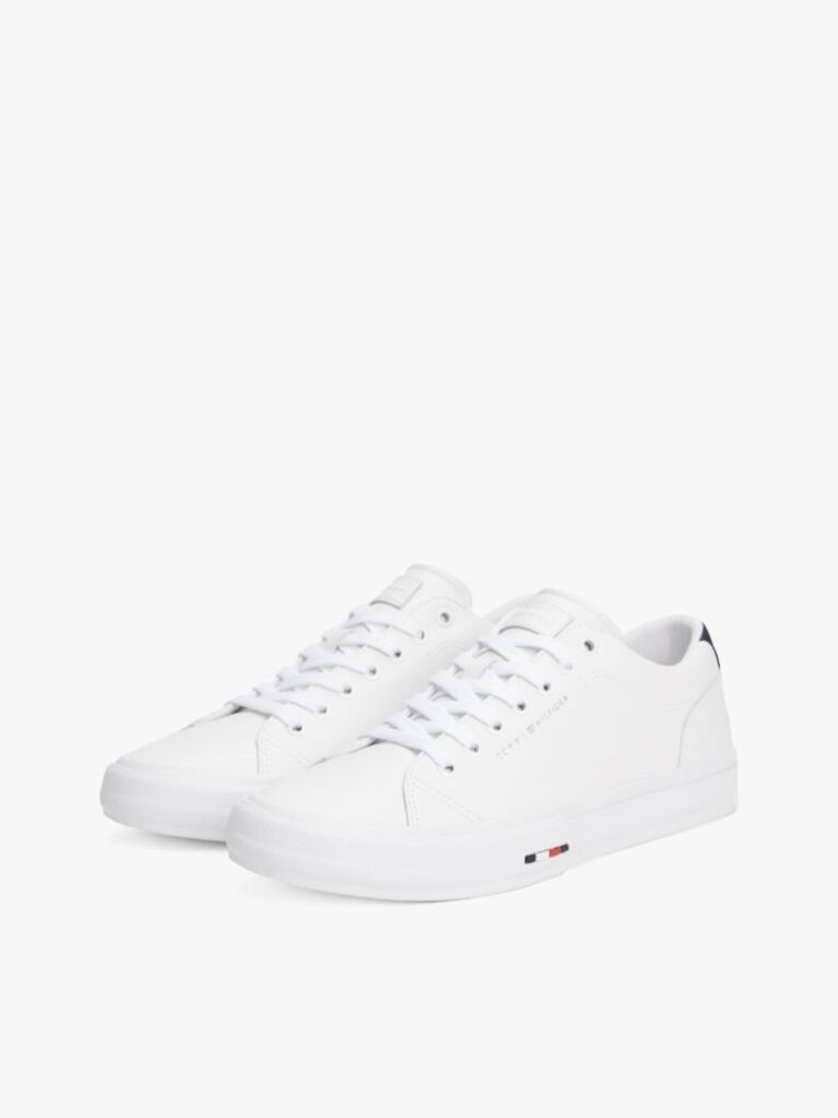 Multi Leather Logo Lace-Up Trainers  Men