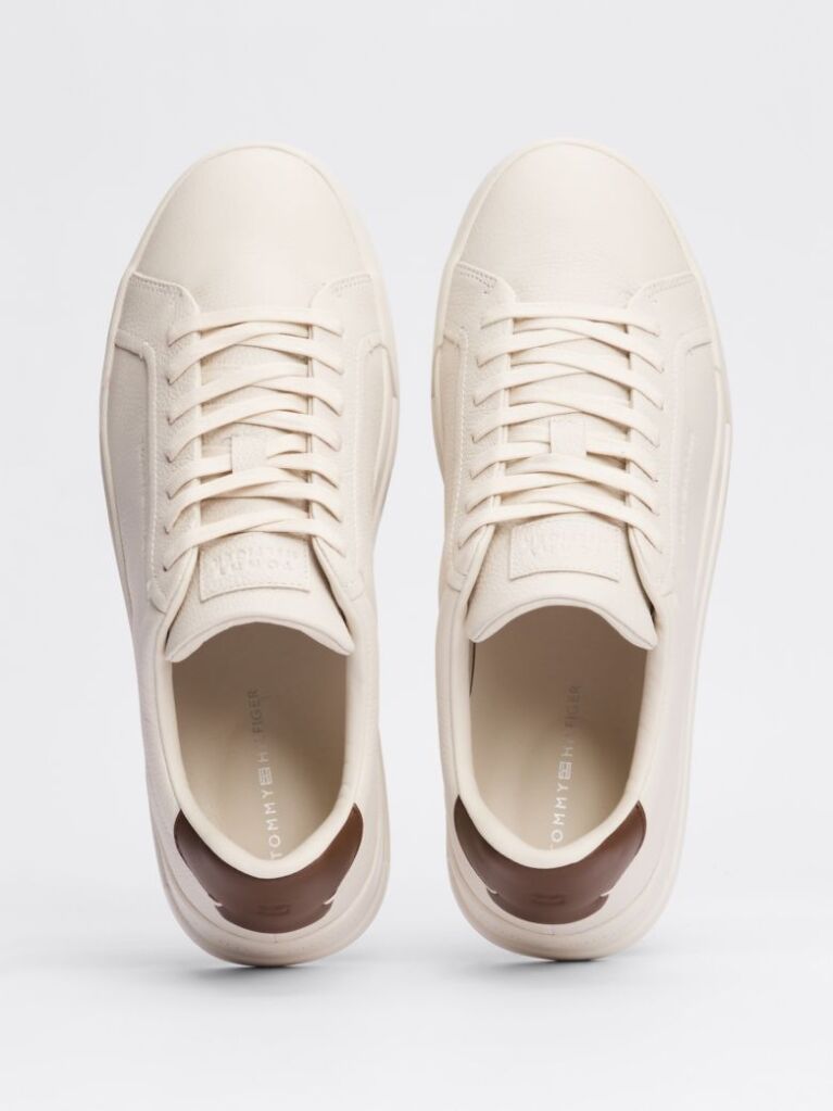 Μπεζ Δερμάτινα Sneakers  Άνδρες