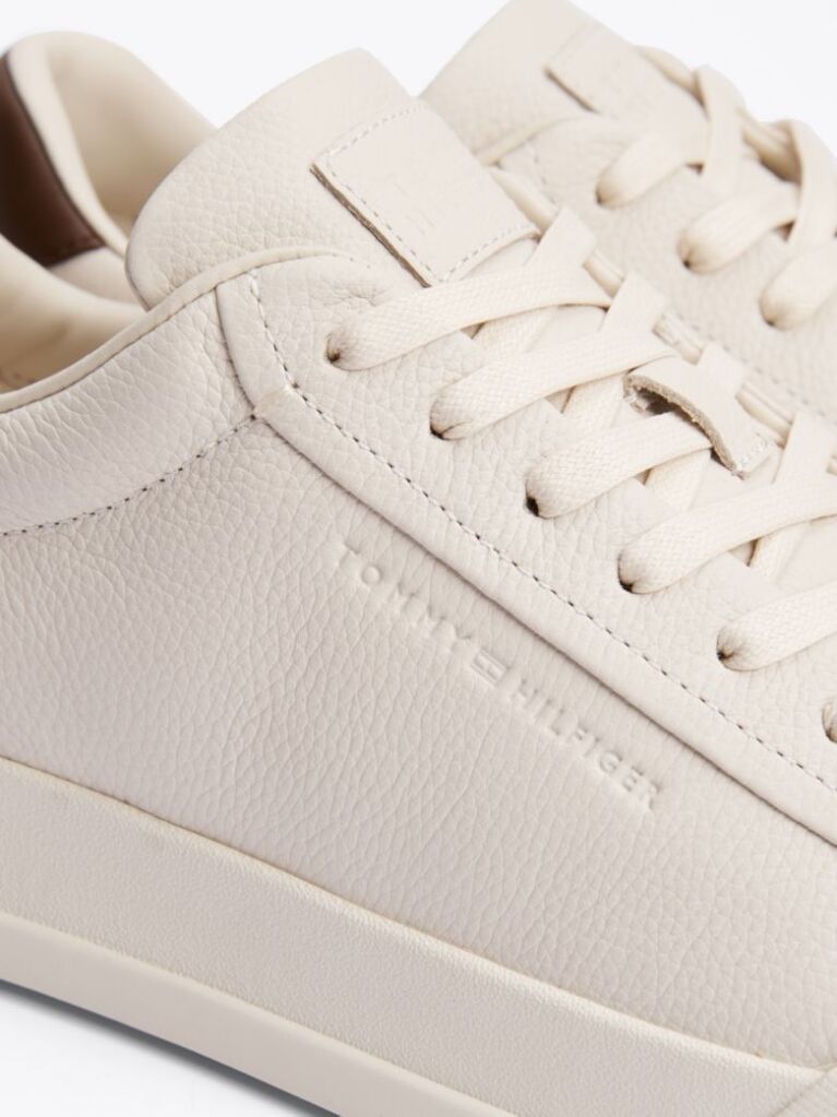 Μπεζ Δερμάτινα Sneakers  Άνδρες