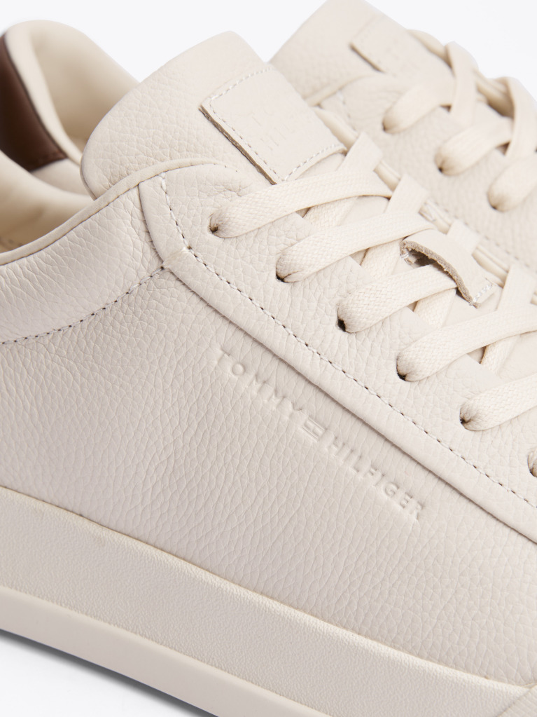 Μπεζ Δερμάτινα Sneakers  Άνδρες