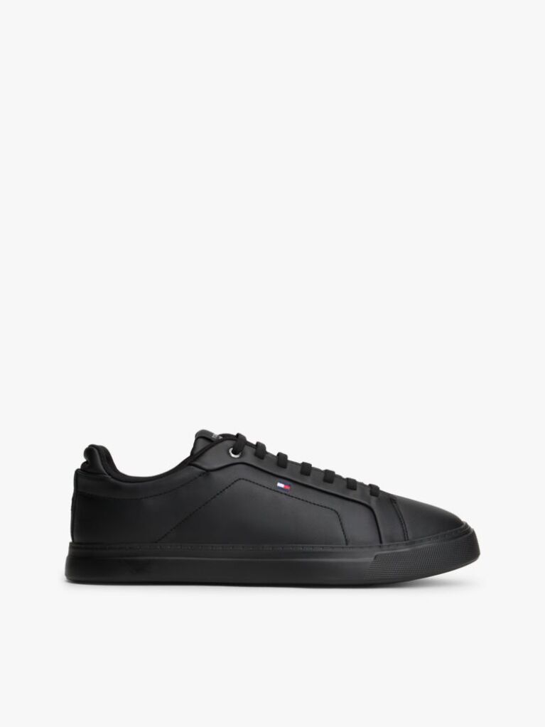 Μαύρο Δερμάτινα Sneakers  Άνδρες