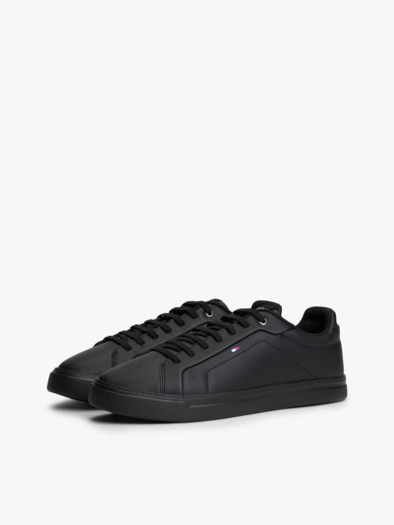 Μαύρο Δερμάτινα Sneakers  Άνδρες