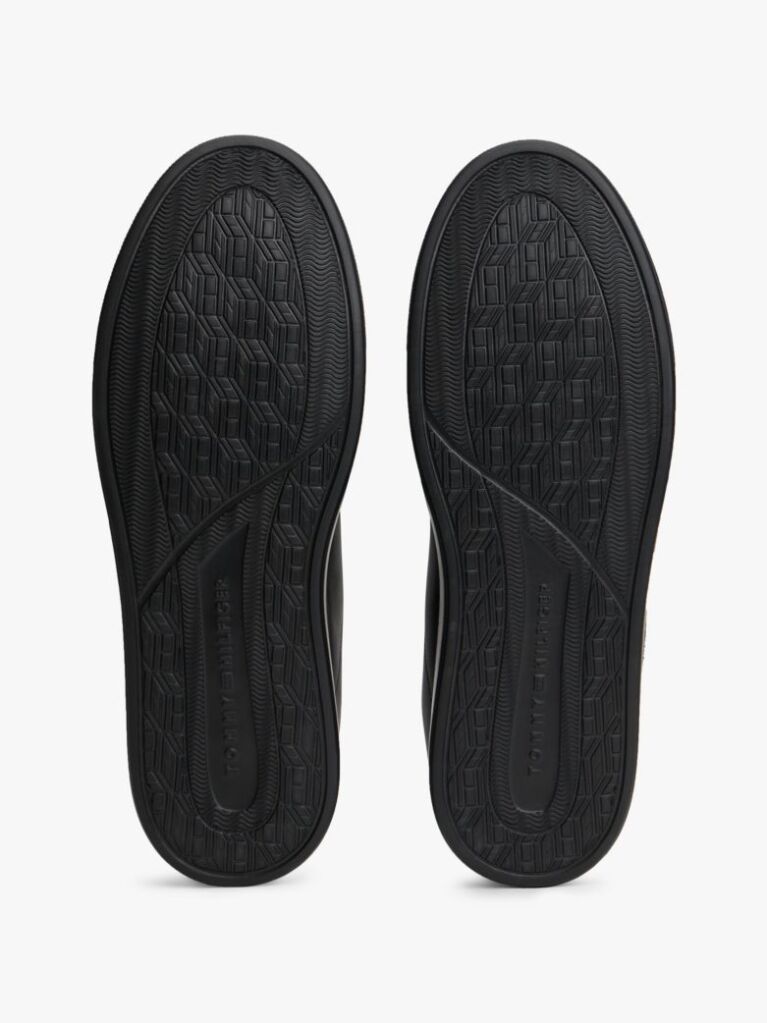 Μαύρο Δερμάτινα Sneakers  Άνδρες