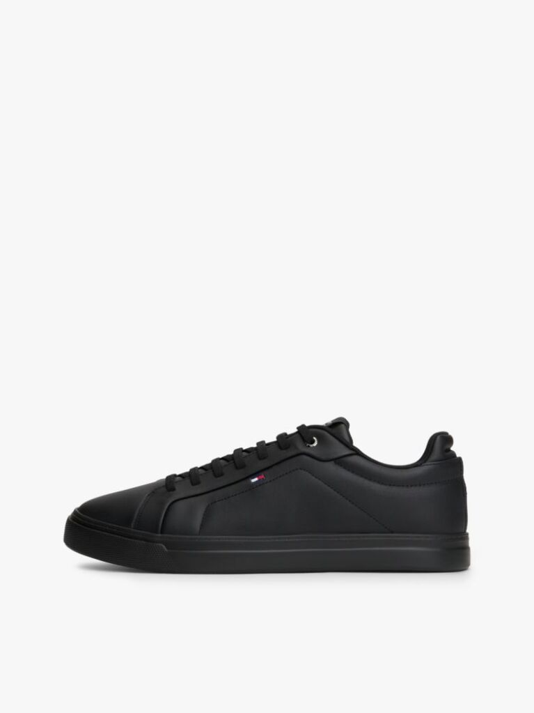 Μαύρο Δερμάτινα Sneakers  Άνδρες