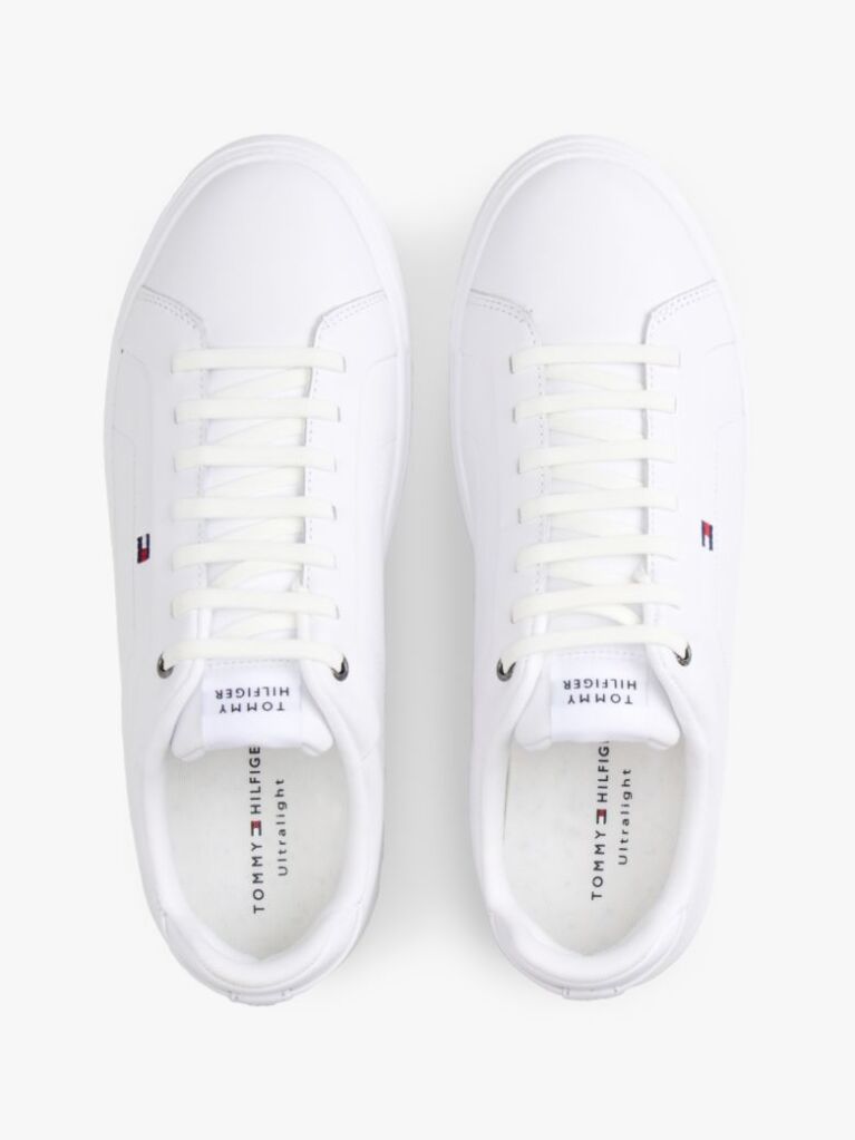 Άσπρο Δερμάτινα Sneakers  Άνδρες