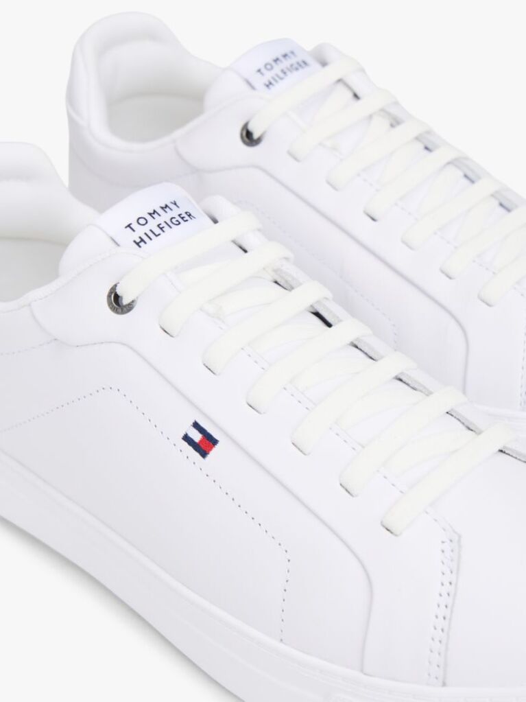 Άσπρο Δερμάτινα Sneakers  Άνδρες
