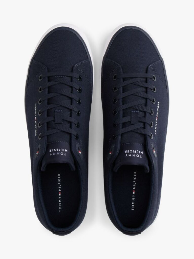Μπλε Sneakers Από Καμβά Με Λογότυπο  Άνδρες