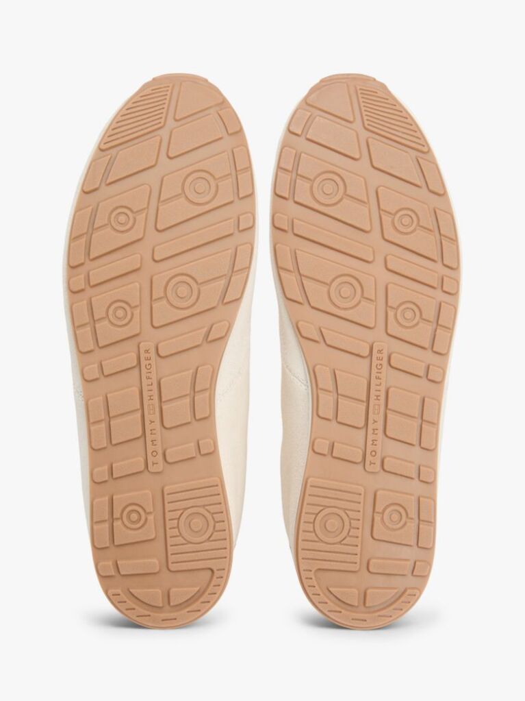 Μπεζ Σουέτ Sneakers Με Μονοτυπία Hilfiger  Άνδρες