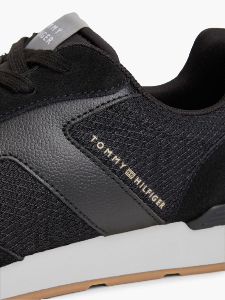 Γκρι Sneakers Με Μίξη Υφών Και Λογότυπο  Άνδρες