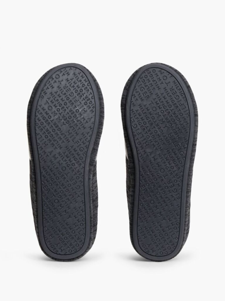 Grey Colour-Blocked Flag Slippers  Men