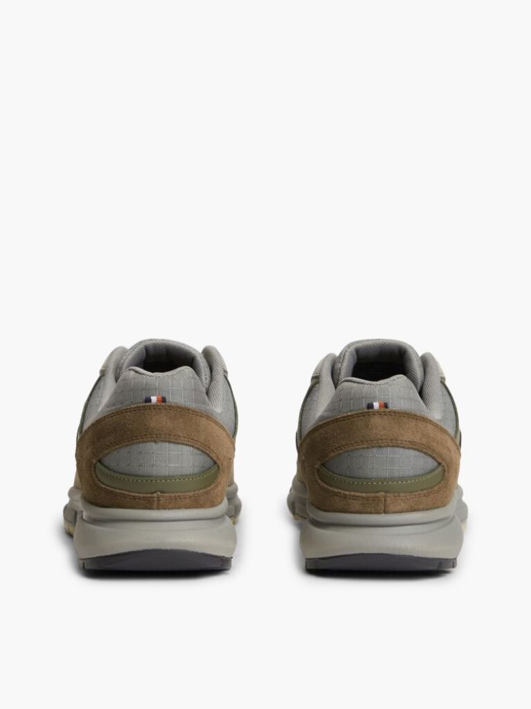 Grey Suede Mixed Texture Cleat Sneakers  Men