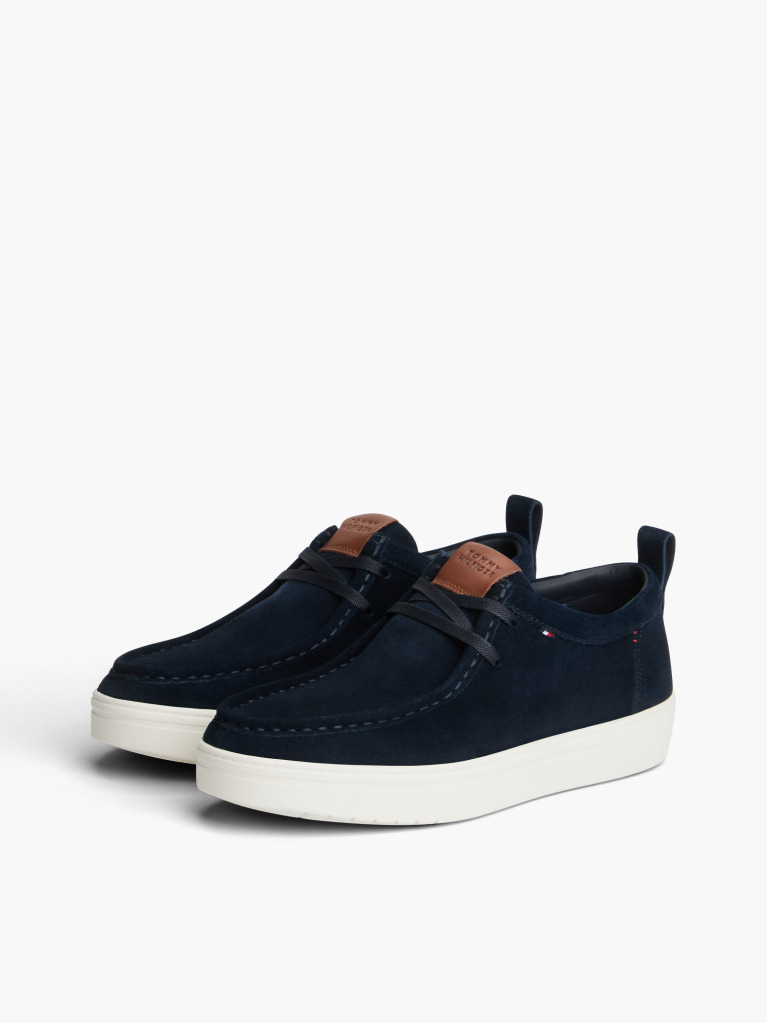Multi Lightweight Suede Moc Toe Shoes  Men