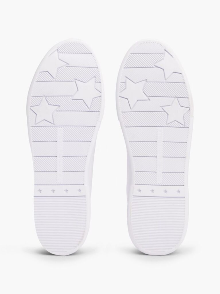Άσπρο Δερμάτινα Sneakers Court  Γυναίκες