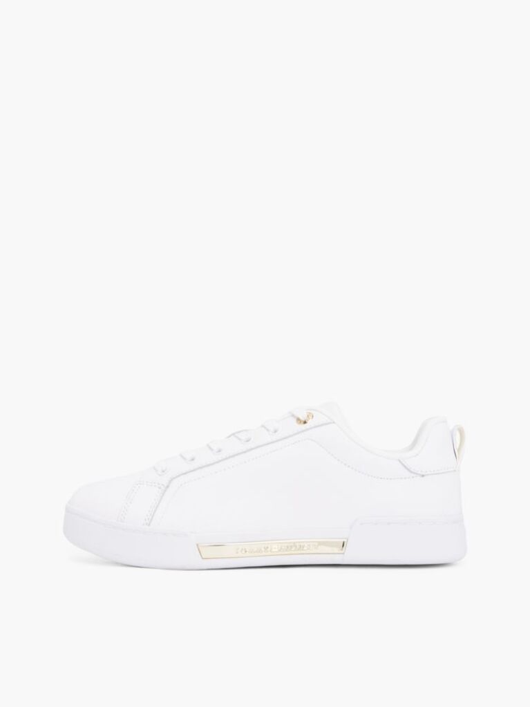 Άσπρο Δερμάτινα Sneakers Court  Γυναίκες