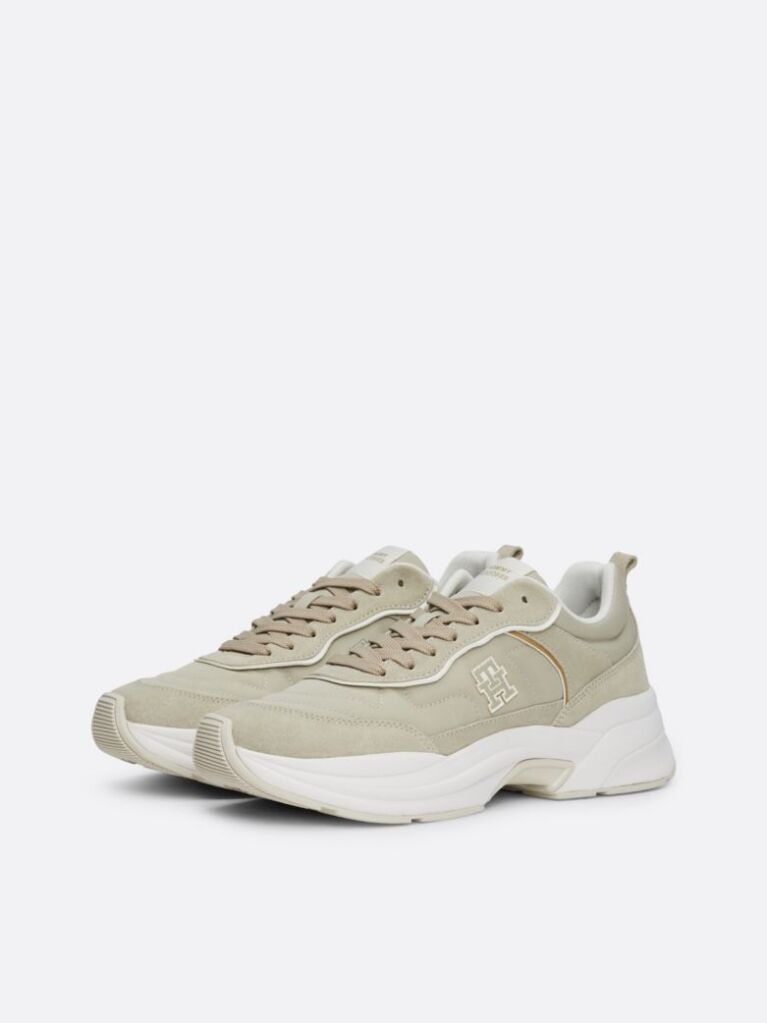 Beige Chunky Runner Trainers  Women