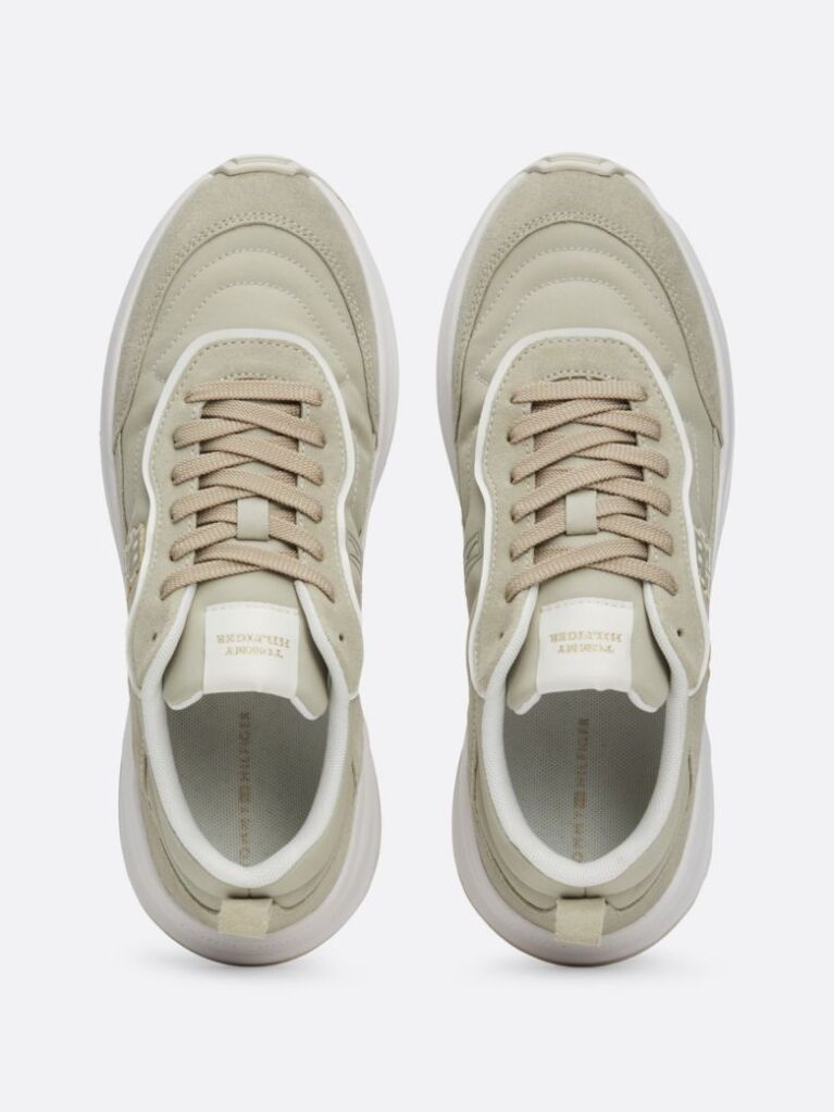 Beige Chunky Runner Trainers  Women