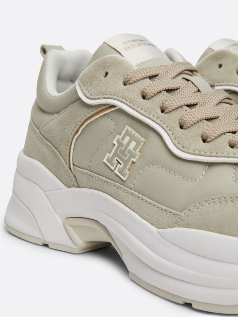 Beige Chunky Runner Trainers  Women